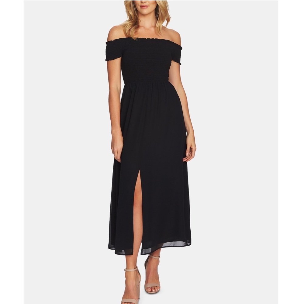 CECE Black Midi Dress
